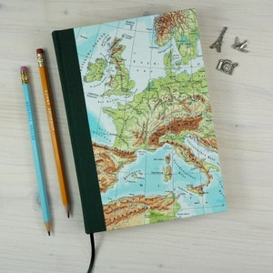 Reisetagebuch, Europa, A5, 160-280 Seiten, blanko, liniert, Bulletpoints