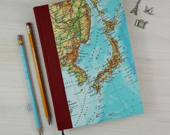 Reisetagebuch, Japan, A5, 160-280 Seiten, blanko, liniert oder Bullet Journal