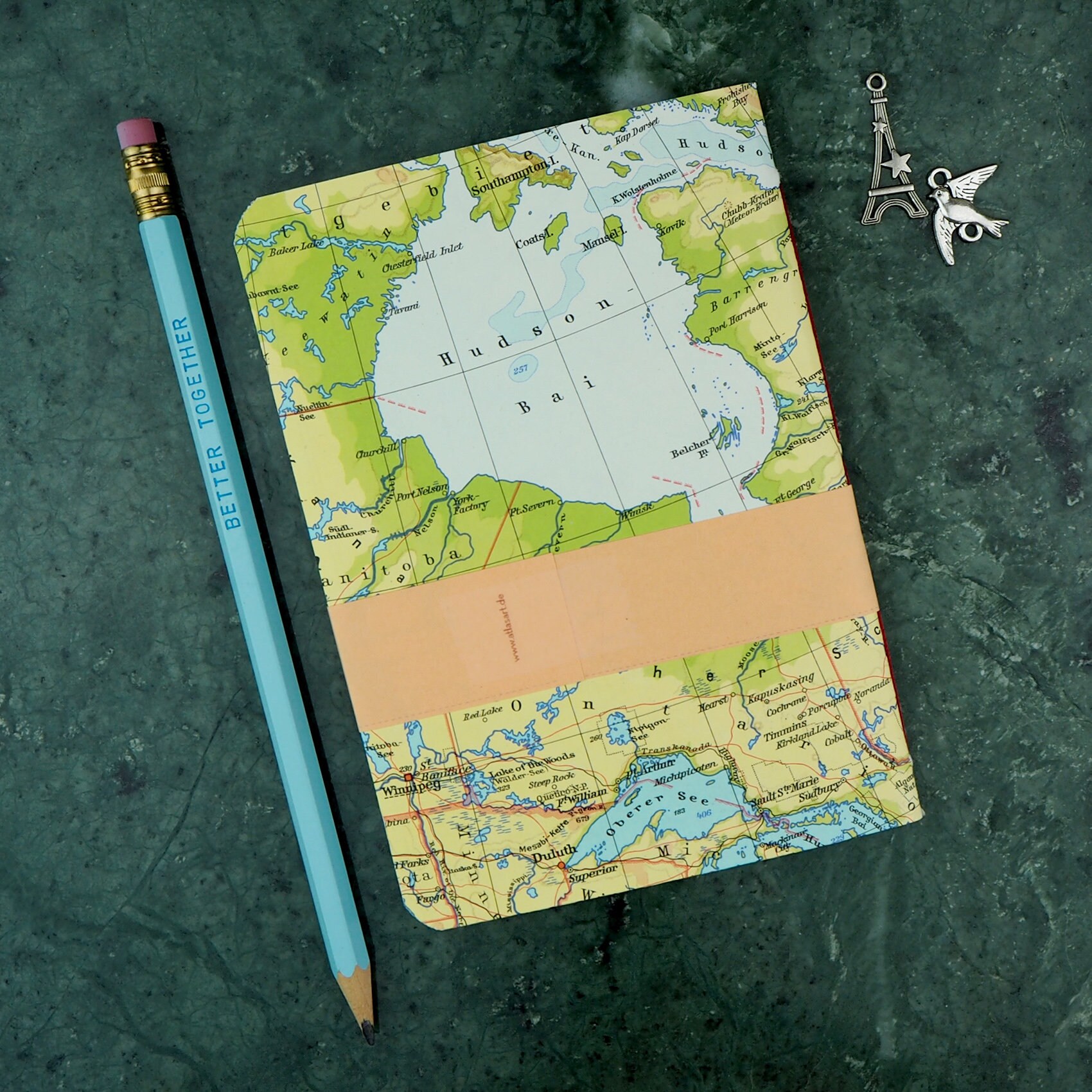 Travel Notebook Canada 4x58 Inch 40p. Blank/ruled Etsy
