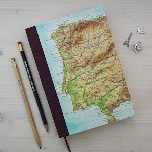 Reisetagebuch, Spanien, Jakobsweg, A5, 160-280 Seiten, blanko, liniert, Bullet Journal