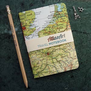 Cuaderno de viaje, A6, Inglaterra, Francia, Londres, 40 páginas, rayadas y en blanco