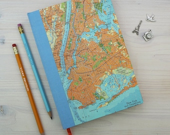 Reisetagebuch, Manhattan, A5, 160-280 Seiten, blanko, liniert oder Bullet Journal