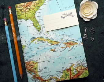 Travel-Notebook, Usa, Bahamas, 5,8x8,2inch, 40 pages, ruled