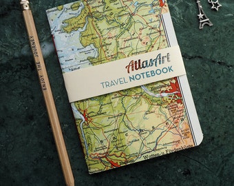 Travel Notebook, Germany, Hamburg, Kiel, Bremen 4x5,8inch, 40 p., plain and ruled