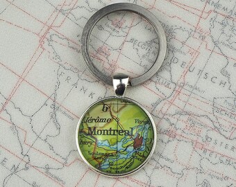 Keyring with original Map | MONTREAL