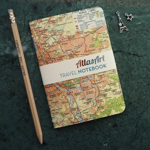 Cuaderno de viaje, A6, Francia, París, 40 páginas, a rayas y en blanco