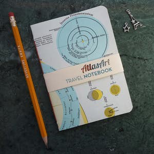 Travel Notebook, A6, Constellation, Lunar Eclipse, 40 p., gevoerd en leeg