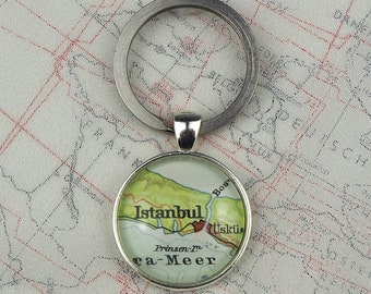 Keyring with original Map | ISTANBUL