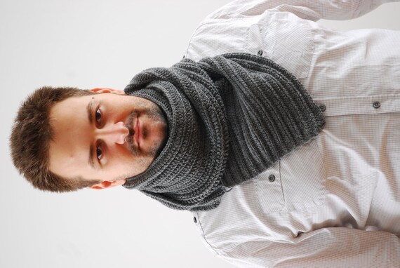Chunky Mens Scarf Hand Knit Men Scarf Rib Scarf Wool Extra Long Scarf Men S Scarf Gray Gift For Him Winter Accessories Chunky Mens Scarf Hand Knit Men Scarf Rib Scarf Wool Extra Long Scarf Men S Scarf Gray Gift For Him Winter Accessories