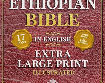 Ethiopian Bible in English | 17-Point Large Print Hardcover PetallCO