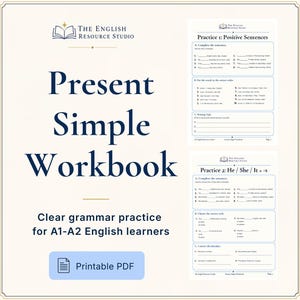 Quaderno di esercizi sul Present Simple / Schede di grammatica ESL A1-A2 / Esercizi di grammatica inglese in PDF / Attività sulle routine quotidiane