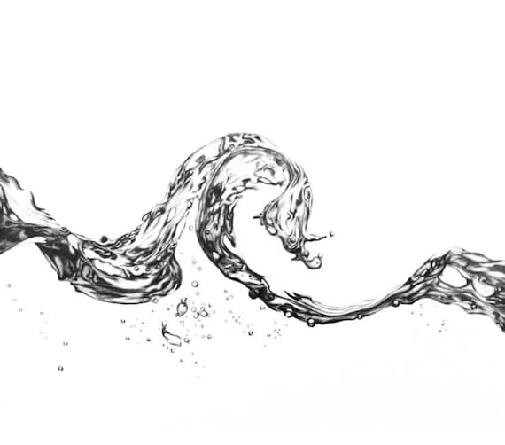 How To Draw Water Splash Pencil