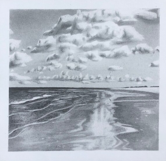 Drawing  Clouds  Mortar and Pencil