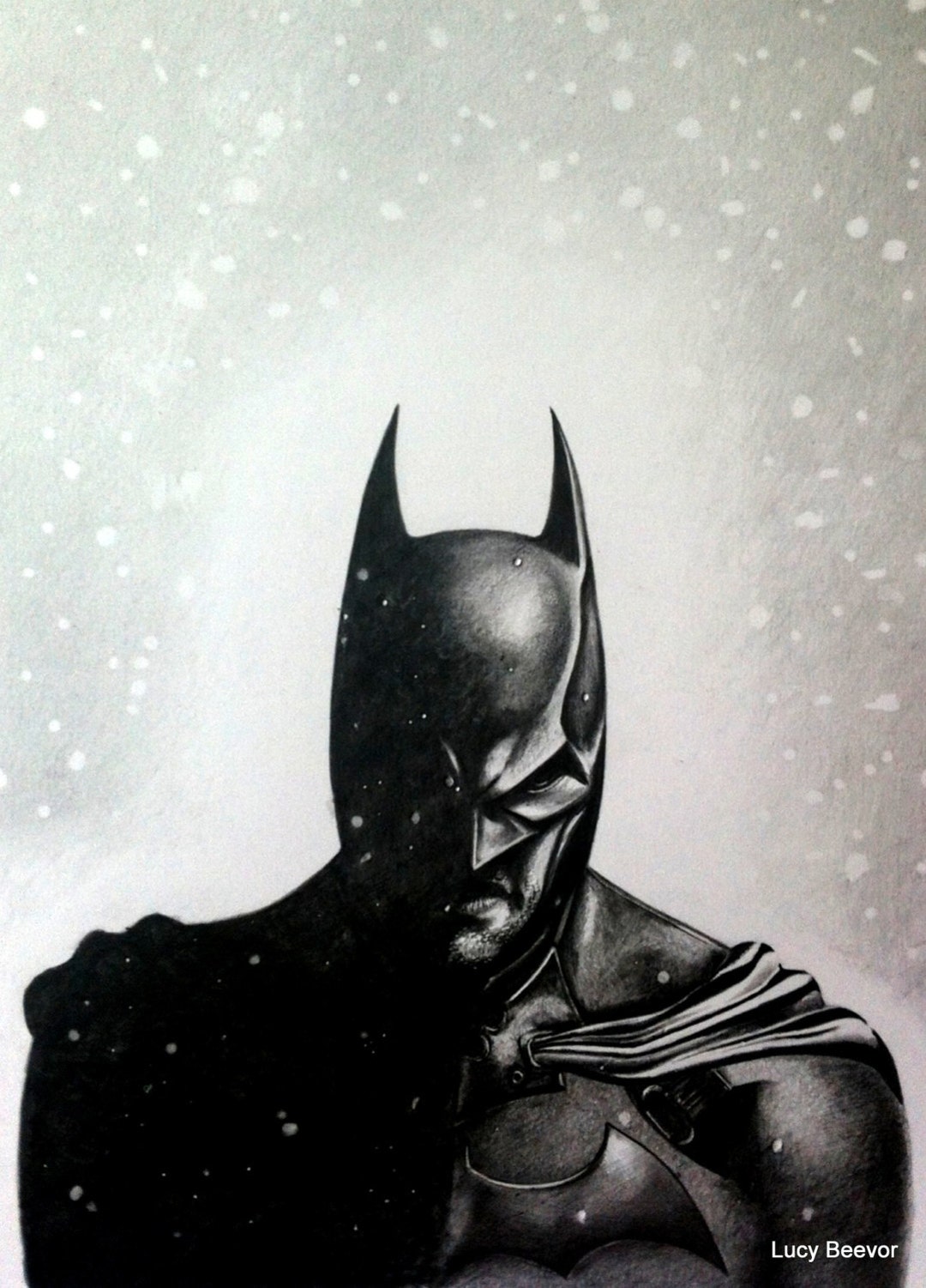 Batman Arkham Origins Printable Art Batman Pencil Drawing - Etsy España