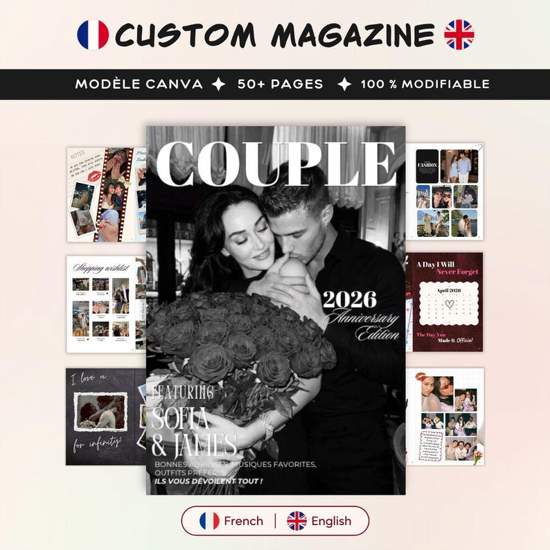 Le Magazine Anniversaire de Couple – magazine personnalisé à offrir