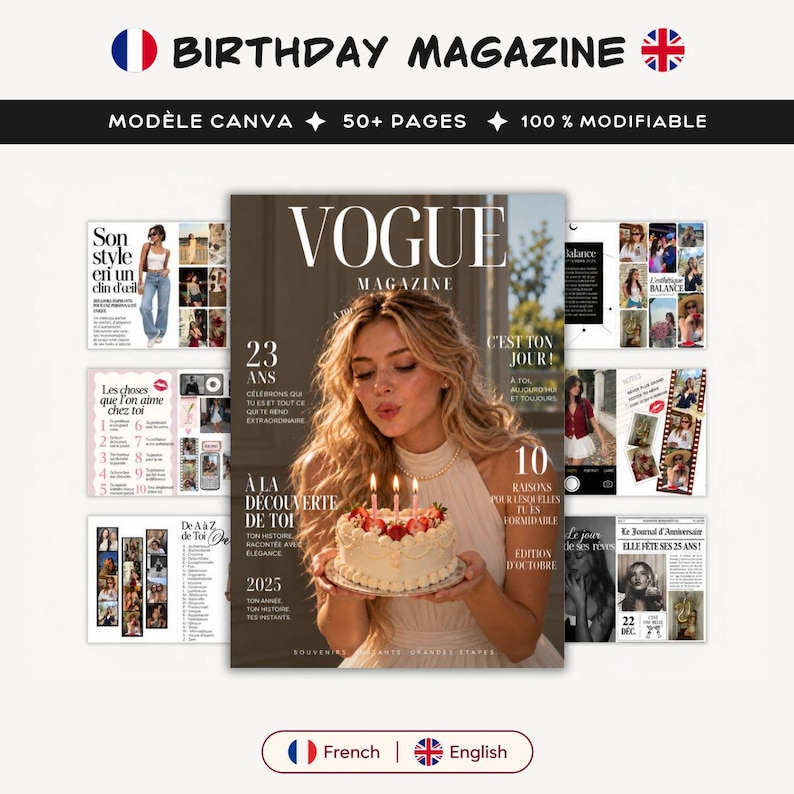 Le Numéro Glamour – magazine personnalisé à offrir