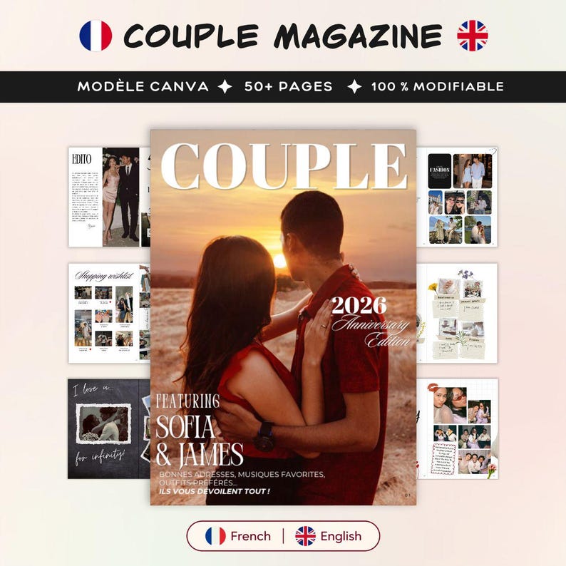 Le Magazine Couple & Jeux à deux – magazine personnalisé à offrir