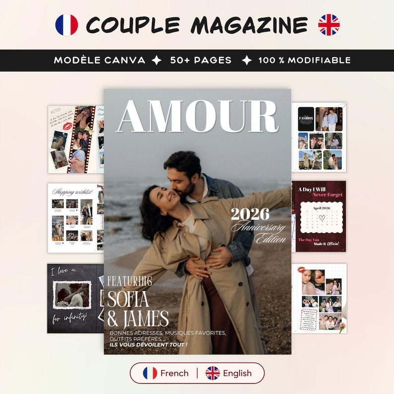 Notre Histoire – magazine personnalisé à offrir