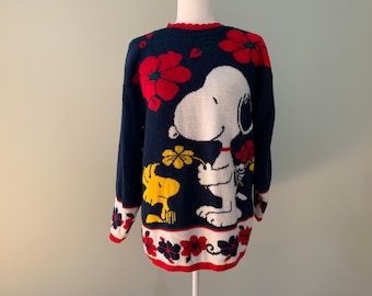 Snoopy Christmas Sweater Etsy Snoopy Christmas Sweater Etsy