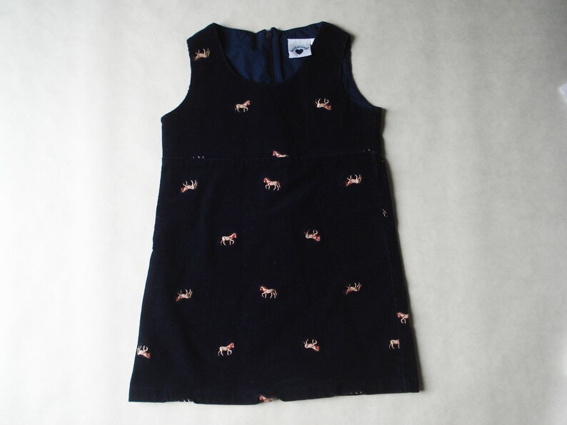 size 4T Lovely corduroy horse jumper by Hartstrings