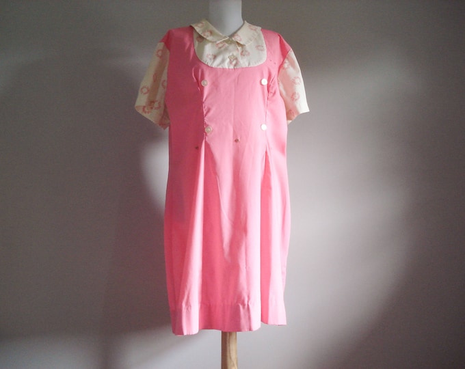 Vintage Dunkin Donuts Uniform Dress 1970s Extra Large Etsy