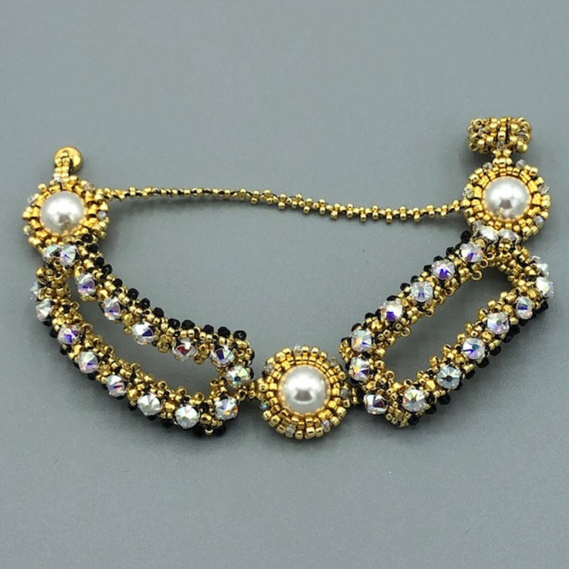 Glitzy Girl Bracelet Gold Etsy