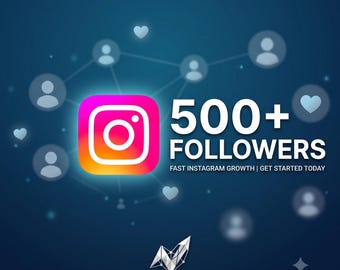 500 seguidores en Instagram / Visibilidad en redes sociales / Servicio digital