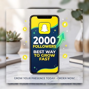2000 follower su Snapchat / Visibilità sui social media / Servizio digitale