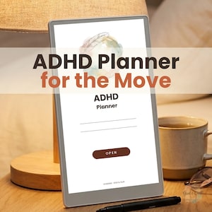 ADHD Planner Templates for reMarkable Paper Pro Move, Brain Dump, Habit Tracker, Left Handed