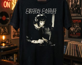 Crystal Castles Unisex T-shirt - Music Band Graphic Tee - Printed