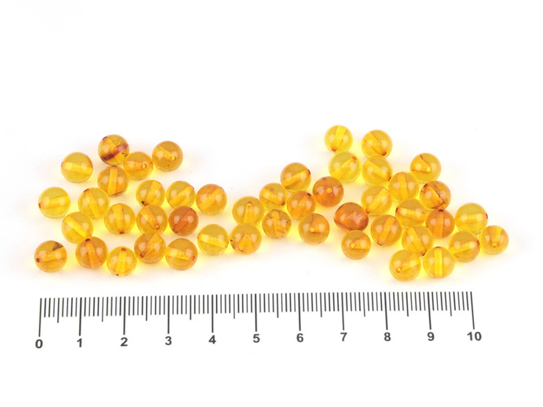 Perline Sciolte Forate Lucidate Di Vera Ambra Baltica - 100 - Foto 10