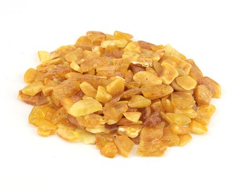 Natural Baltic Amber Beads Polished Butter Yellow Color Chips Loose Drilled M Size 9-11 mm Nuggets