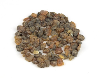 Natural Baltic Amber Beads Pieces Nuggets Chips Raw Dark Unpolished 100 units