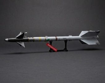 AIM 9L Sidewinder missile modello di scala stampato in 3D 1:3 (93 cm) conforme allo standard