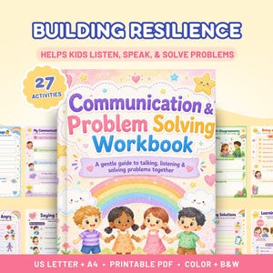 Arbeitsbuch zur Kommunikation und Problemlösung für Kinder, Aktivitäten zur sozialen und emotionalen Kompetenzentwicklung (PDF zum Ausdrucken)