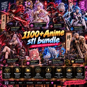 1100+ Anime Figure NFSW STL Bundle – High Quality Collection, 3d Anime Figure Models, Anime Stl Fdm