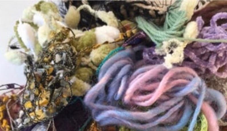 Yarn scraps weaving felting kumihoni,macrame random scraplets fiber art,embroidery mixed lengths yarn rug fiber bits doll hair