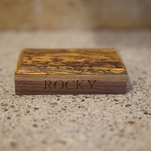 Wooden Base with optional personalized engraving