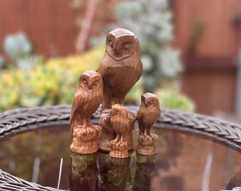 Exquisite Oak Owl. Majestic Handcrafted Delight. Available in different sizes and hardwoods.