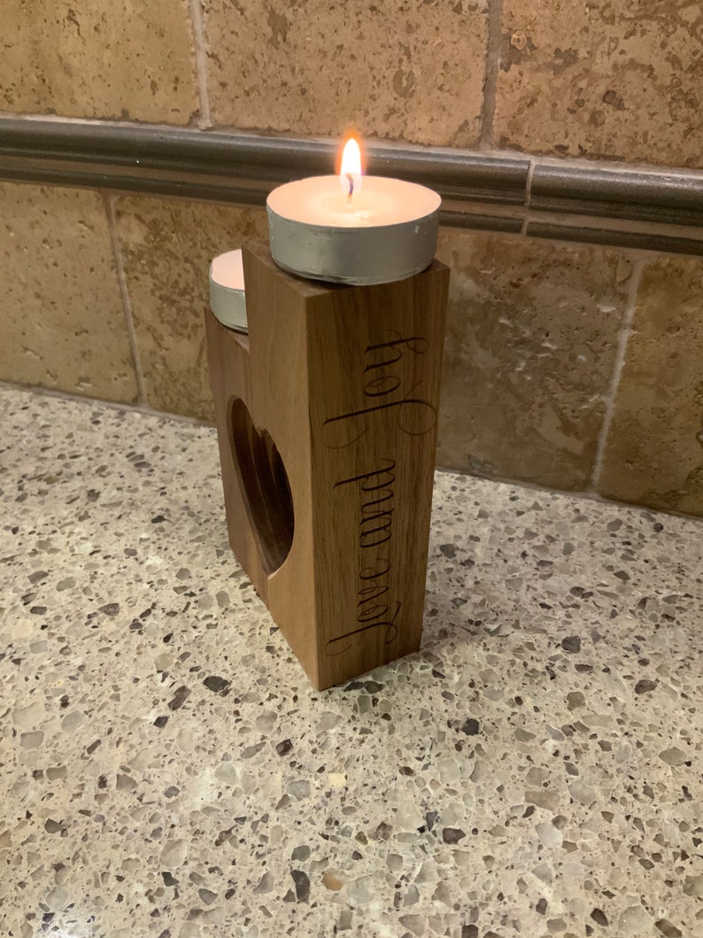 Heart Candle Holder Decoration. 3 Layers of Hearts Are Cut Etsy