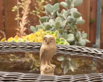 Exquisite Hard Maple Owl. Majestic Handcrafted Delight. Available in different sizes and hardwoods.