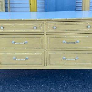 Faux Bamboo Dresser