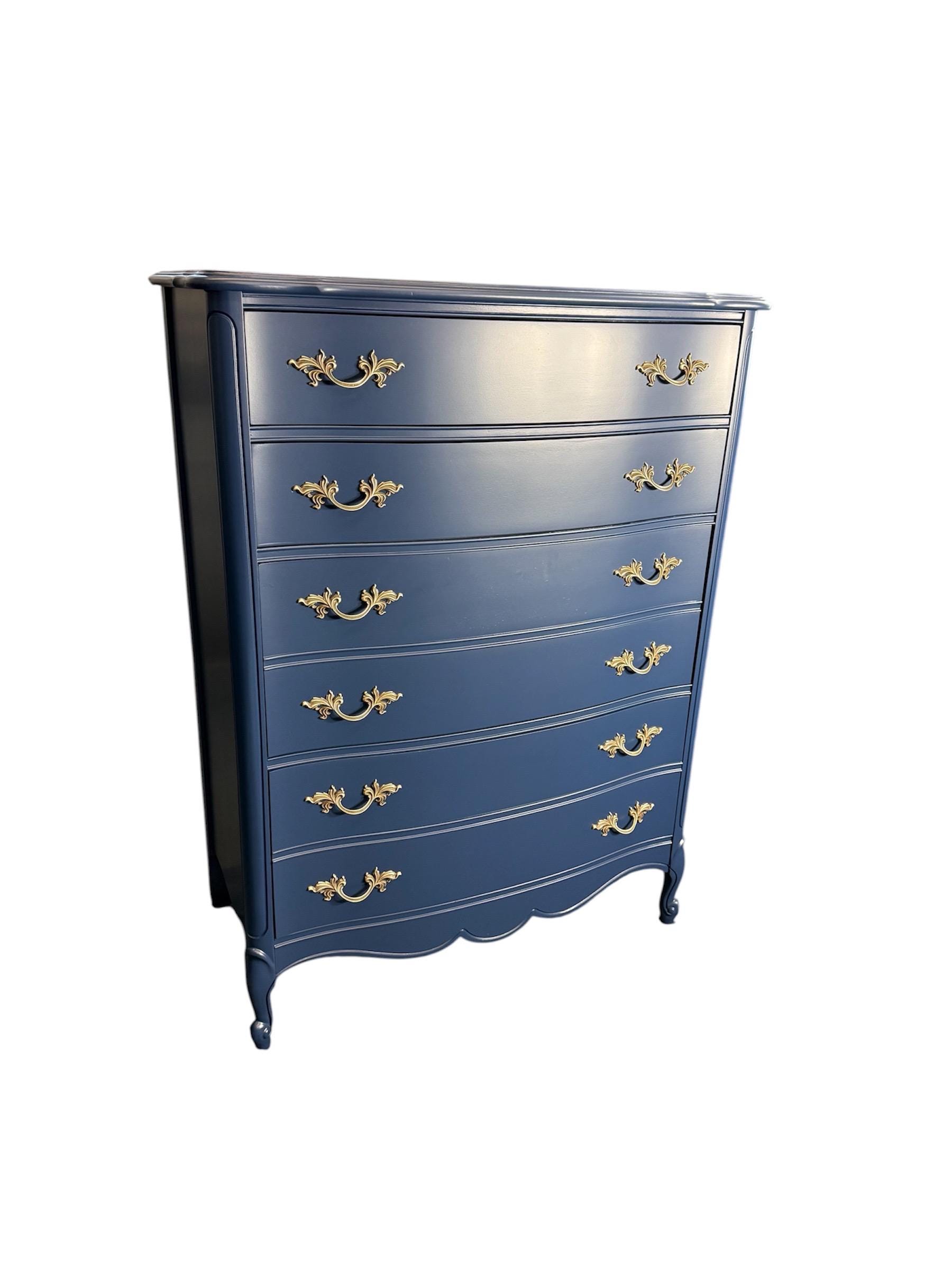 Tall Navy Blue Dresser - Etsy