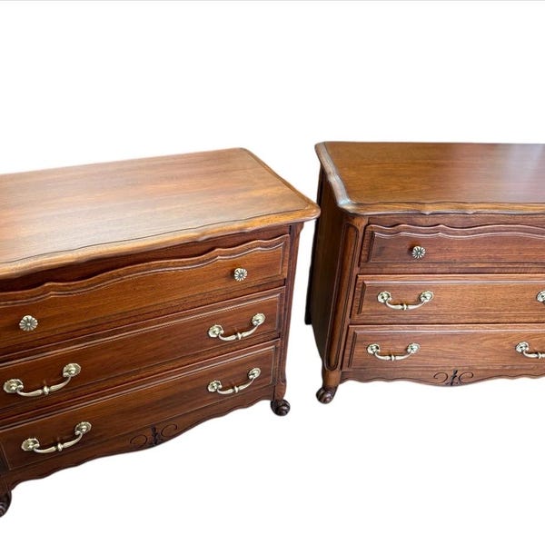 Pair French Provincial Chest by Permacraft