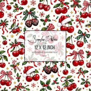 Christmas Cat Seamless Pattern PNG, Cute Kitten Christmas Digital Paper, Pink Bow Holiday Pattern, Leopard Print Cat, Winter Sublimation