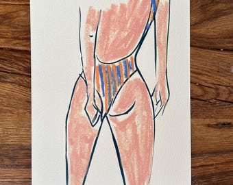 Banyador – Impresión artística giclée de edición limitada, firmada y numerada, impresión artística figurativa.