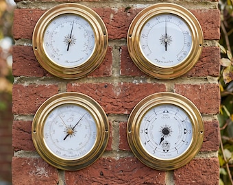 Vintage LL Bean Brass Dial Thermometer - Etsy