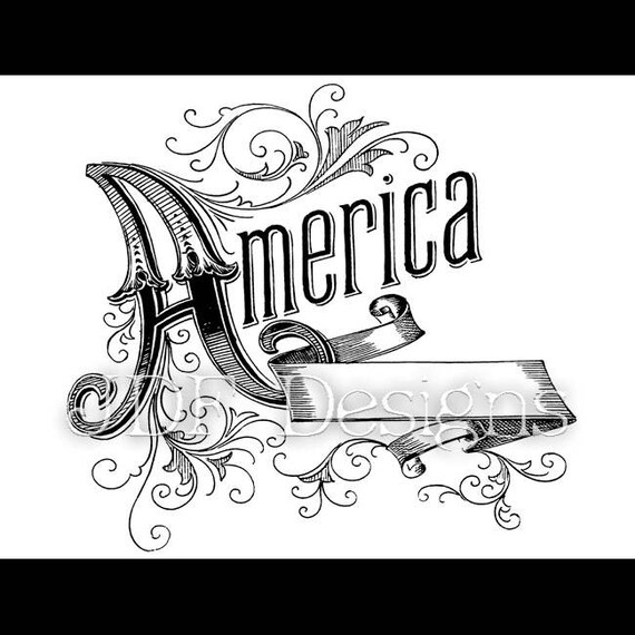 Instant Digital Download Antique Victorian Graphic Patriotic Etsy