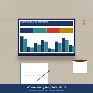 Budget Template Bundle | Monthly Tracker, Variance Dashboard (Google Sheets)