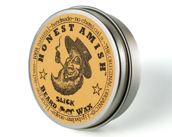 SLICK Beard Wax - 100 % Natural and Organic - Honest Amish